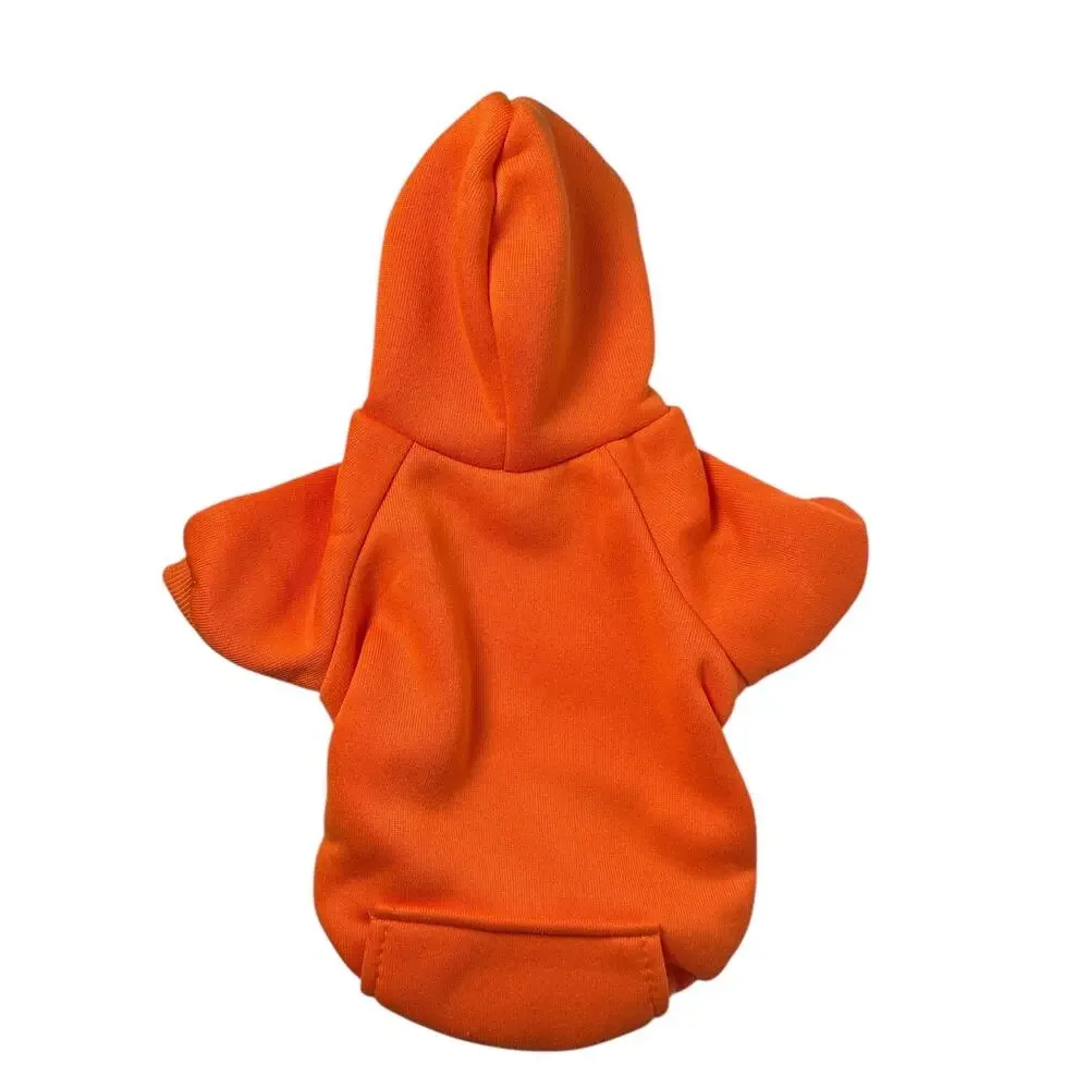 Orange Dog Hoodie Sweatshirt Size Medium Fleece Pet Hoodie Small NEW